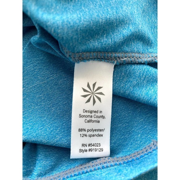 Athleta Aqua Blue Racerback Tank Top-Size‎ Small Women-EUC - Picture 6 of 6